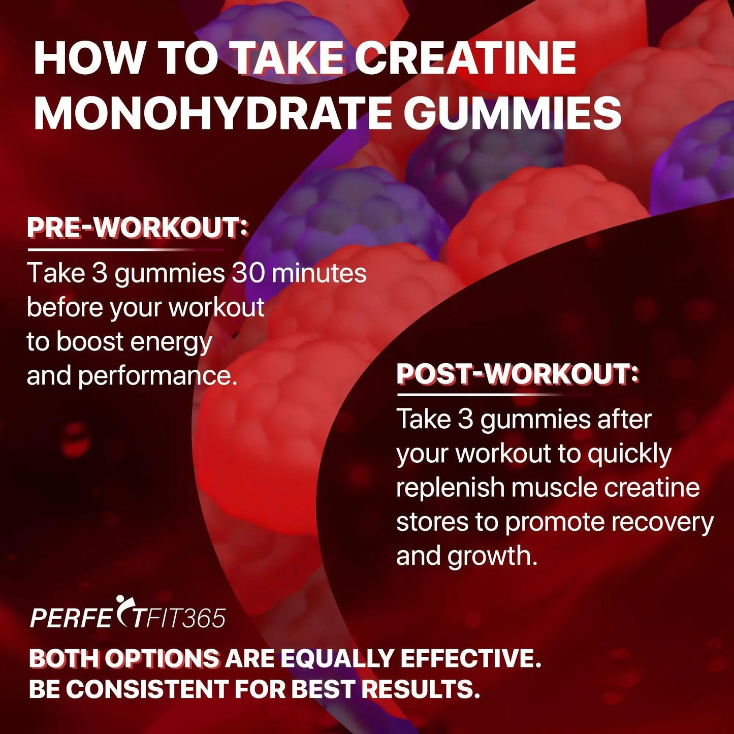 Creatine Monohydrate Gummies Complex 8000mg Chewable for Women and Men with L